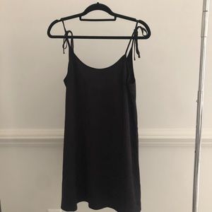 Urban outfitters black silk dress